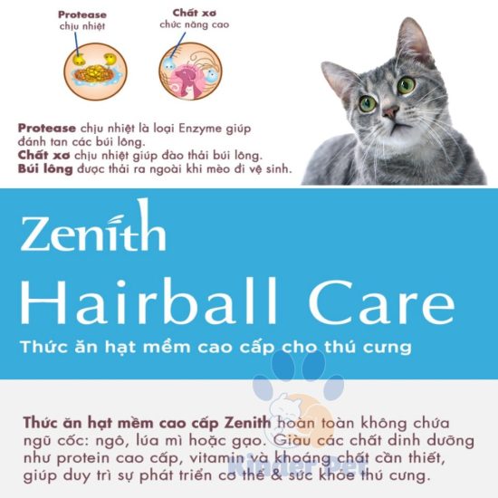 hat mem zenth-hairball care cho meo