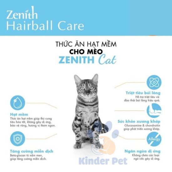 hat mem zenth-hairball care cho meo