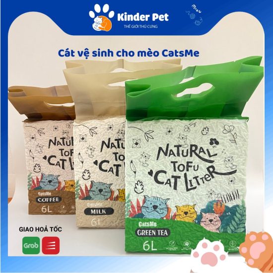 Cát đậu nành cho mèo siêu vón CatsMe 6L_Kinder Pet