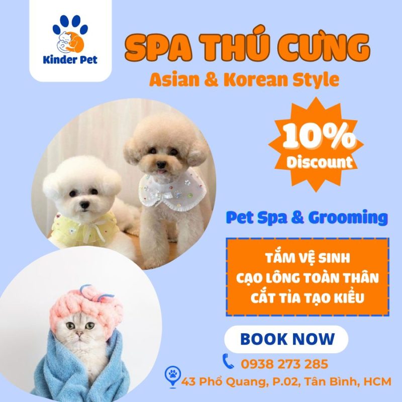 tam ve sinh pet grooming